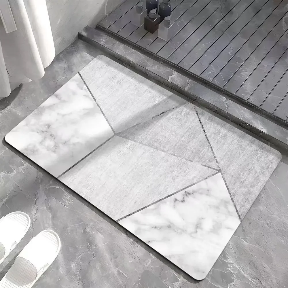 Quick drying absorbent mat，Bathroom anti-slip mat，Diatom mud absorbs water for toilet mat ，Absorbent Mat for Bath Floor Door Rug