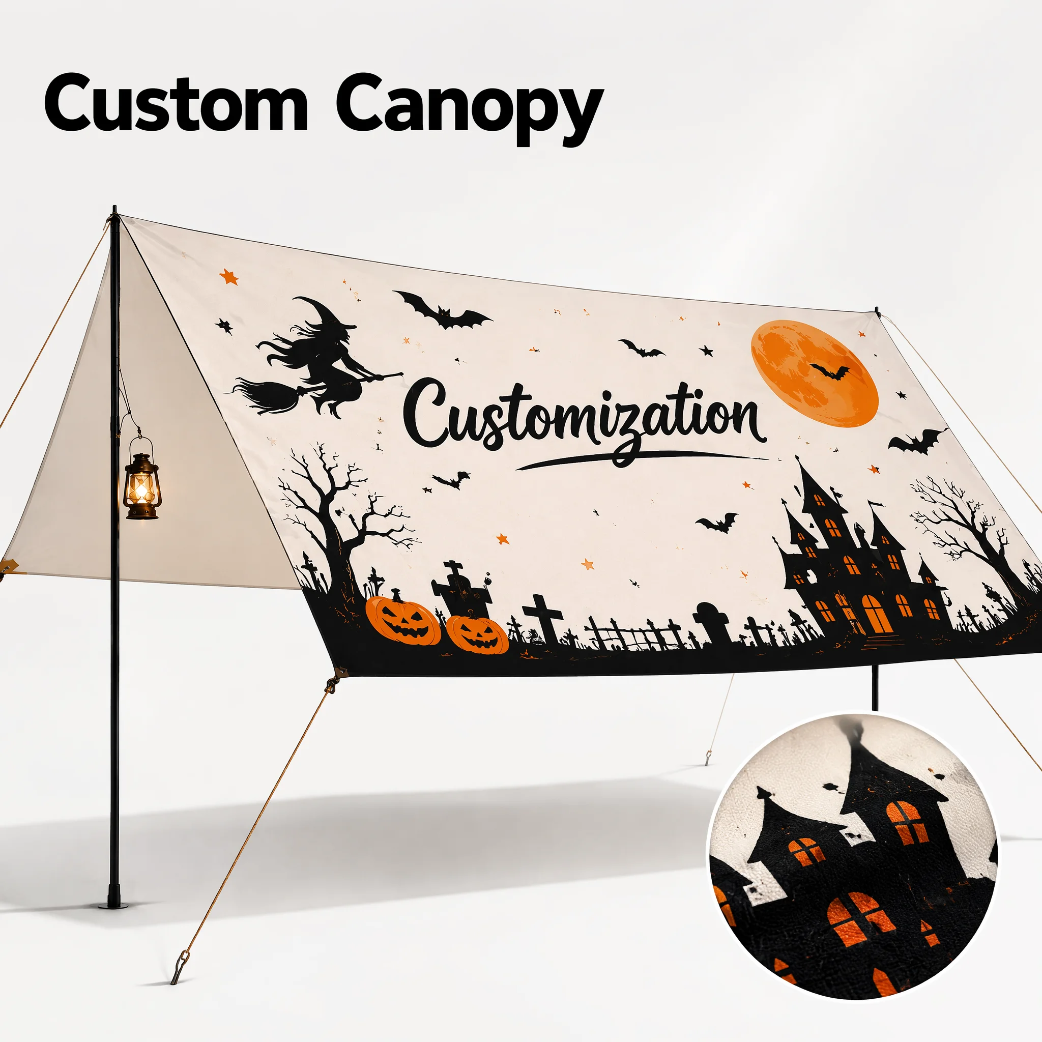 Halloween Party Canopy Tent Custom Design Outdoor Waterproof Shelter Awning Personalized Decoration for Garden Festival Event