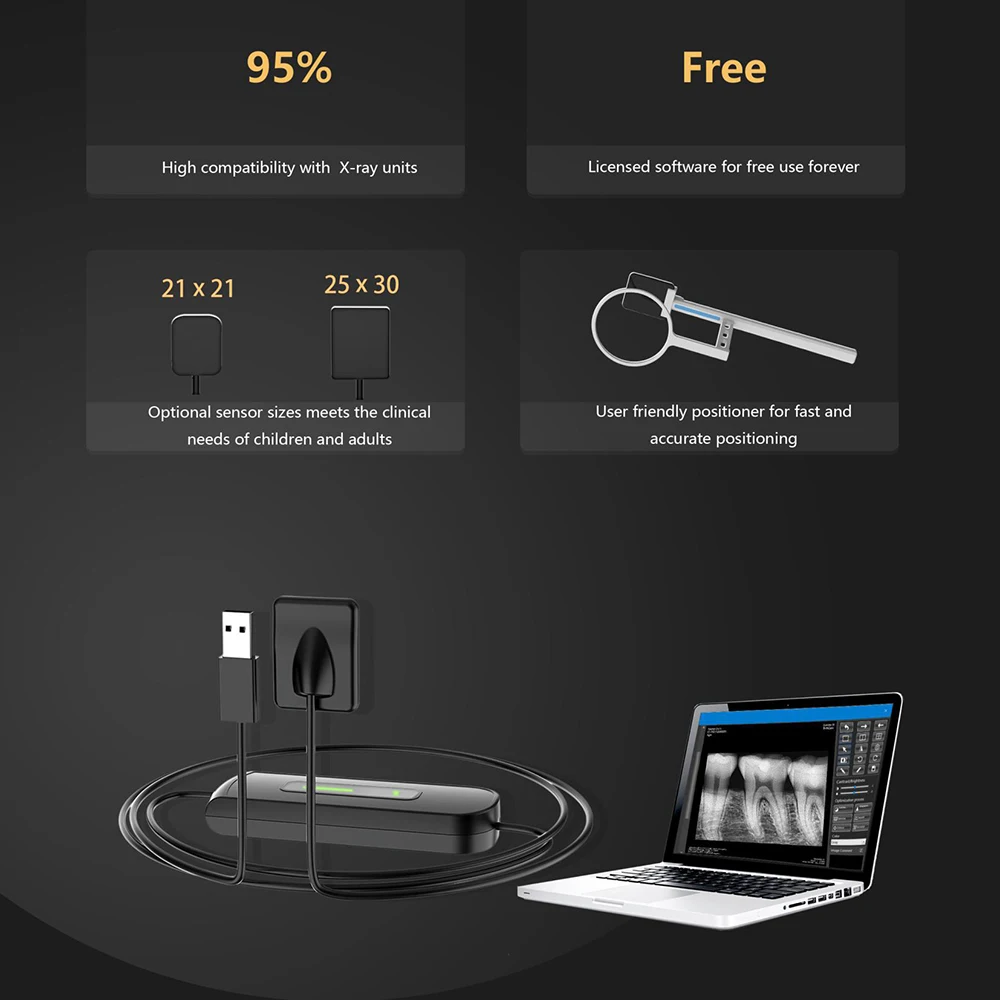 Dental X ray Sensor fast transmission High Frequency Digital Intraoral System Intra-Oral Camera Sensor Dentistry Tool