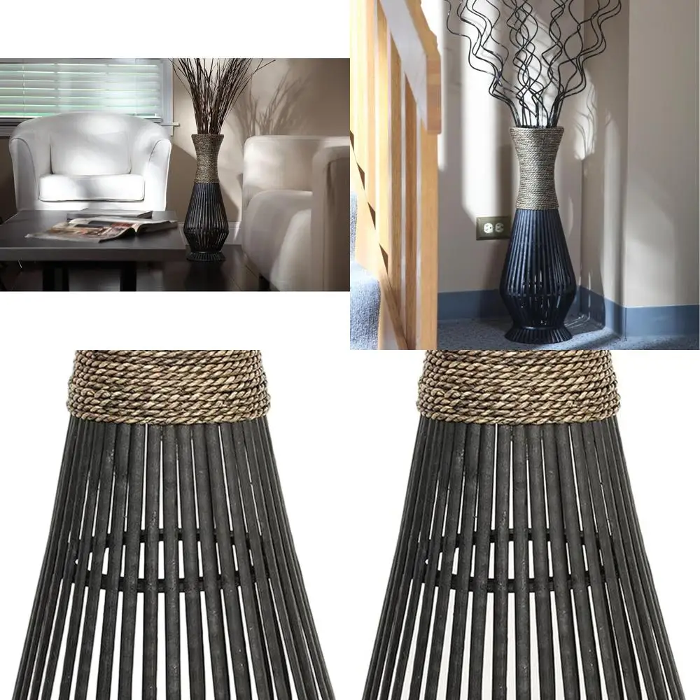 

Элегантная напольная ваза из бамбука (26 дюймов) – идеально подходит для свадебных подарков, домашнего декора и создания естественной атмосферы