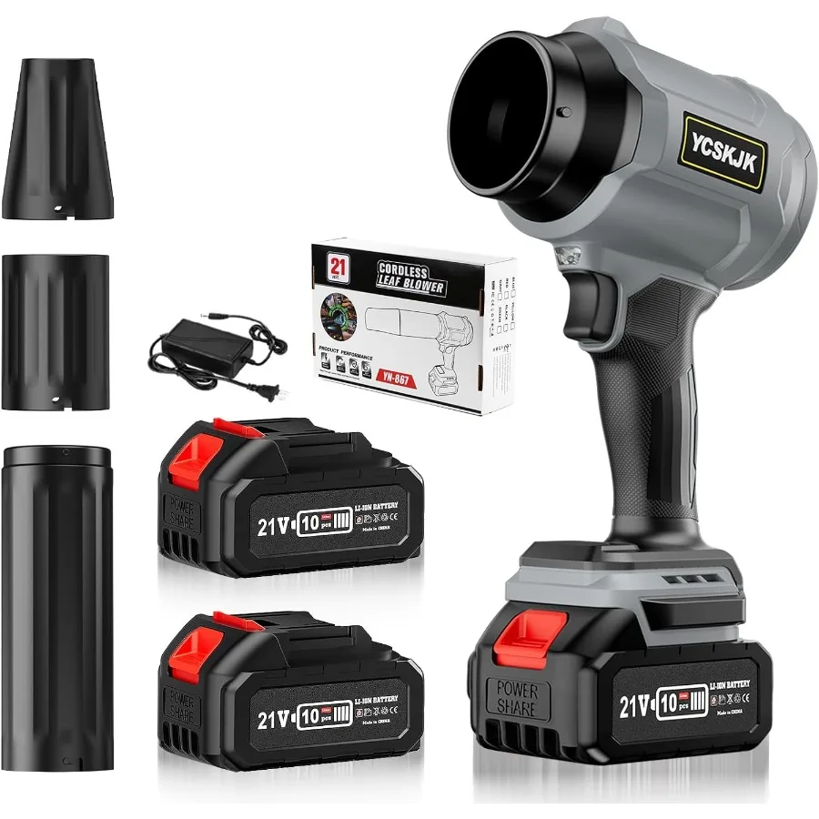 

Cordless Leaf Blower with Battery and Charger for Efficient Lawn Care and Patio Cleaning Lightweight Handheld Design with Exten