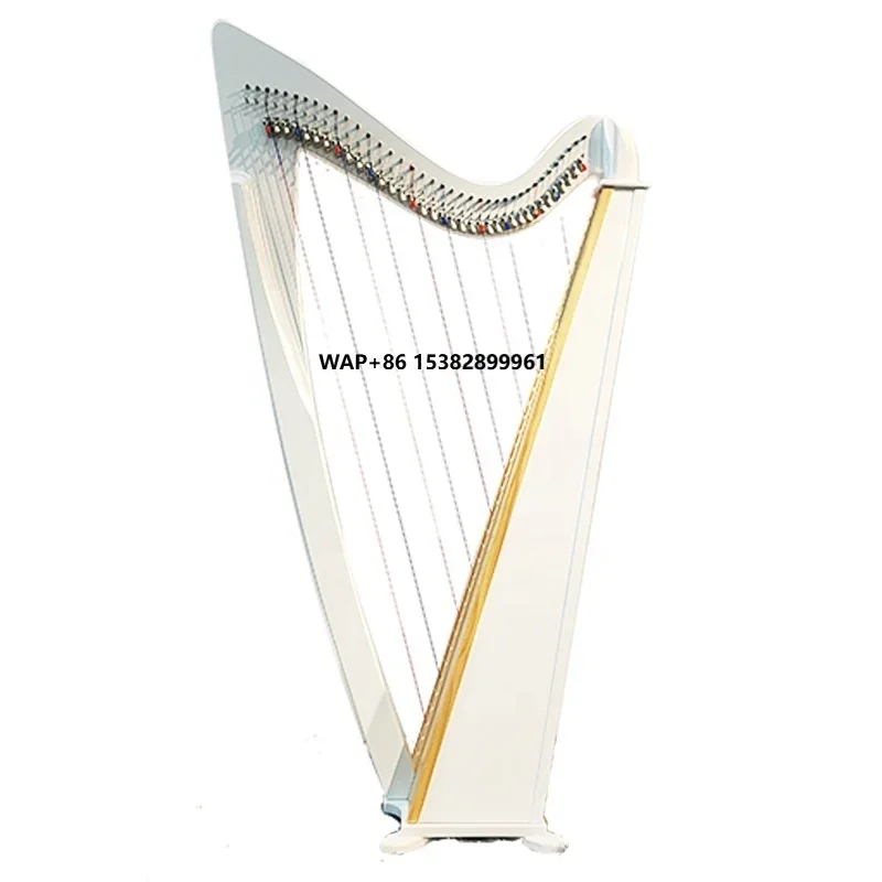 

34 38 Strings Lyre Lever Harp with Nylon Strings Harp Instrument