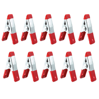 10PCS 2 Inch Metal Spring Clamp Clip Grip For Woodworking Craft Accessories Polish Metal Plastics Clamp Documents Photos
