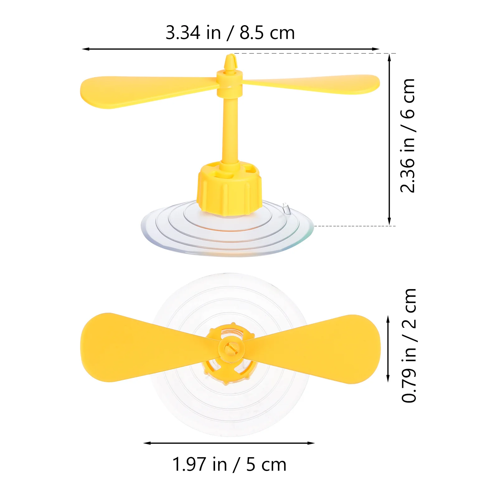 10 قطع من أكواب شفط اليعسوب للدراجات النارية للنساء والأطفال وإكسسوارات القبعة الصلبة باللون الأصفر #3