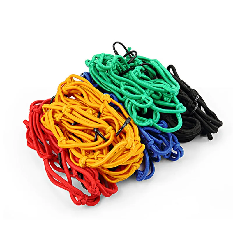 Motorcycle Luggage Net Bike 6 Hooks Hold Down Fuel Tank Luggage Mesh Web Styling High Quality Moto Adjustable Cargo Net