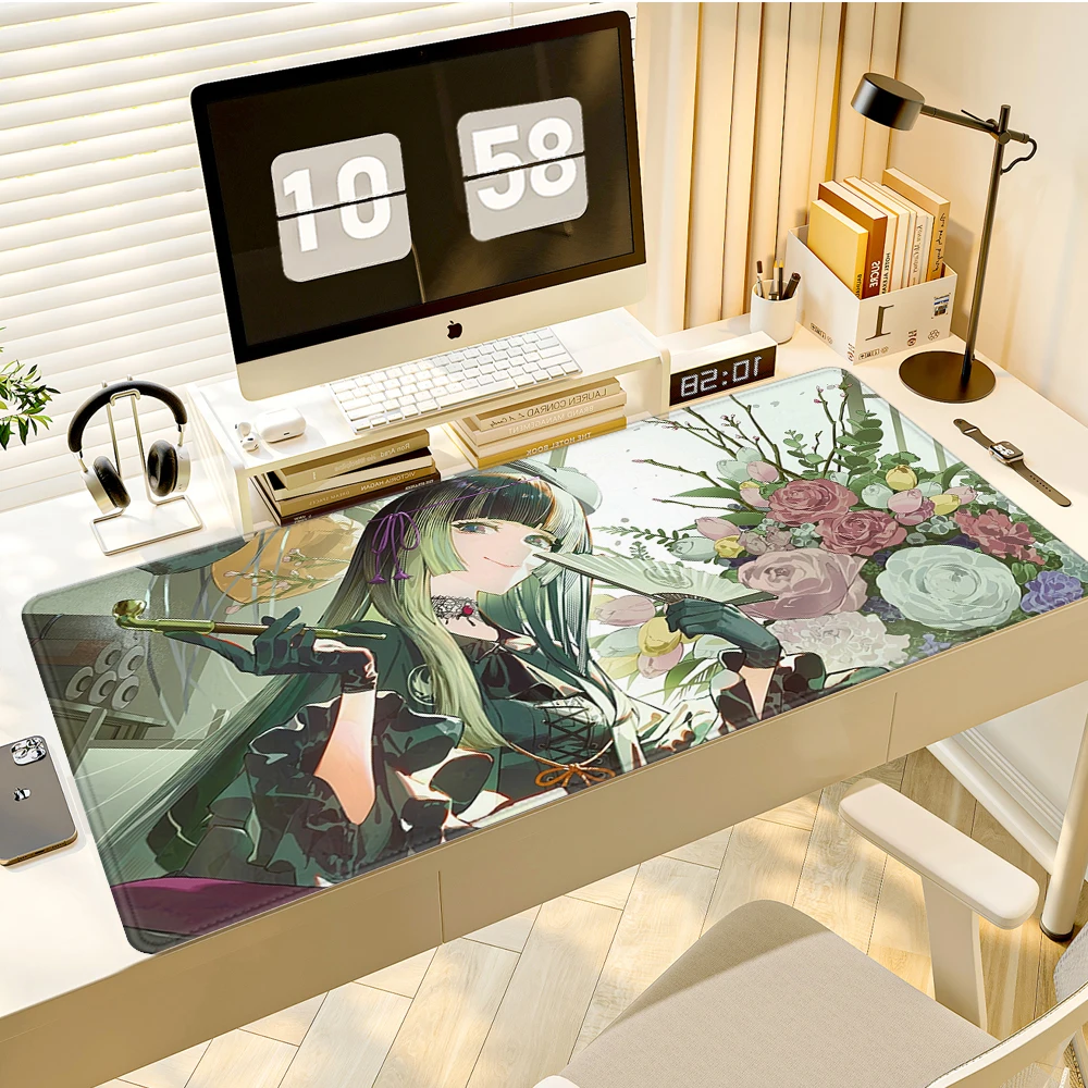 Anime-Mauspad, HD-Druck, Computer-Gamer, rutschfestes Mauspad, Hololive Juufuutei Raden, Tastaturpad, PC, Kawaii-Mädchen, Schreibtisch-Mauspad