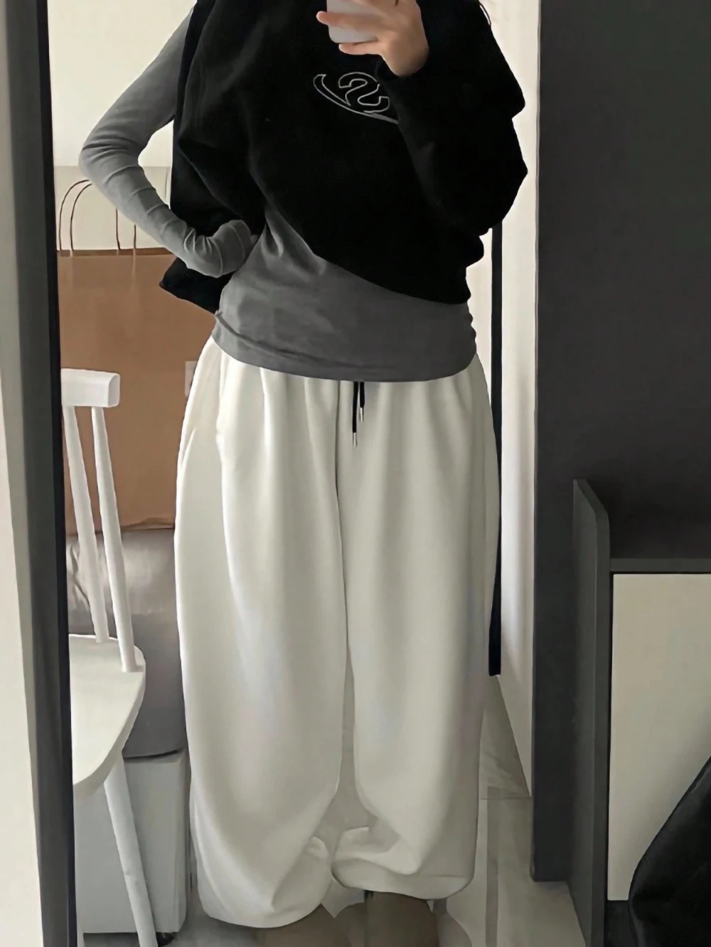 

Женские повседневные спортивные штаны свободного кроя с наклонным карманом на талии, удобный мягкий качественный крой