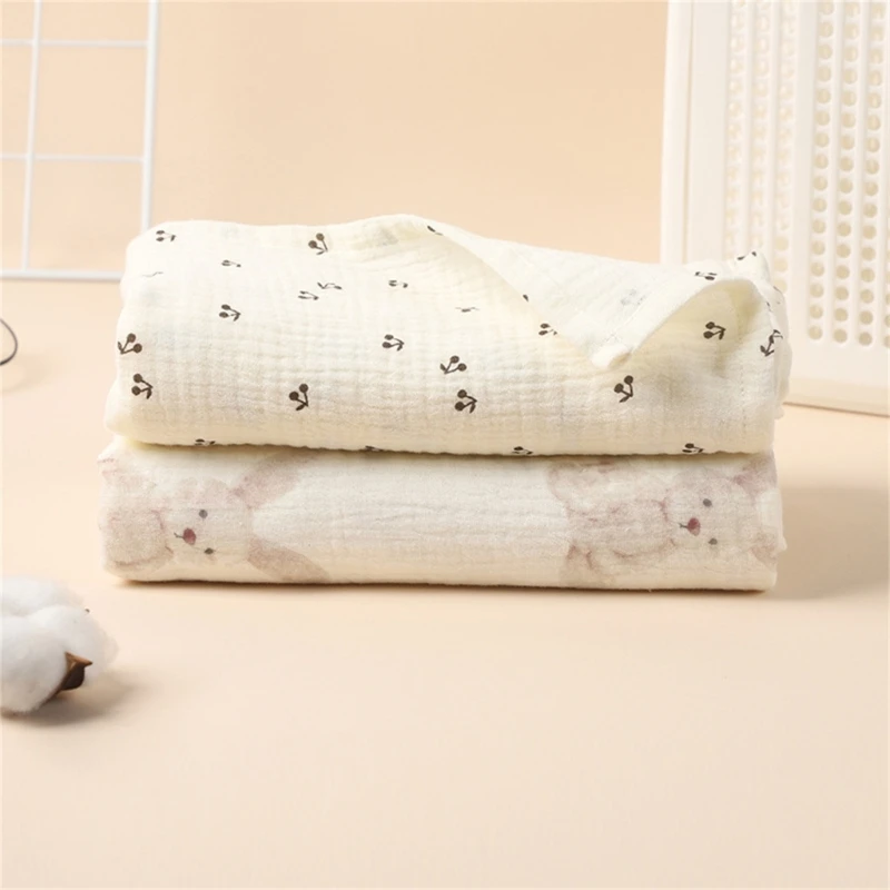 Baby Bath Towel Nursery Blankets for Boys Girls Cotton Blanket Neutral Soft Lightweight Toddler & Kid Throw Blanket Dropship