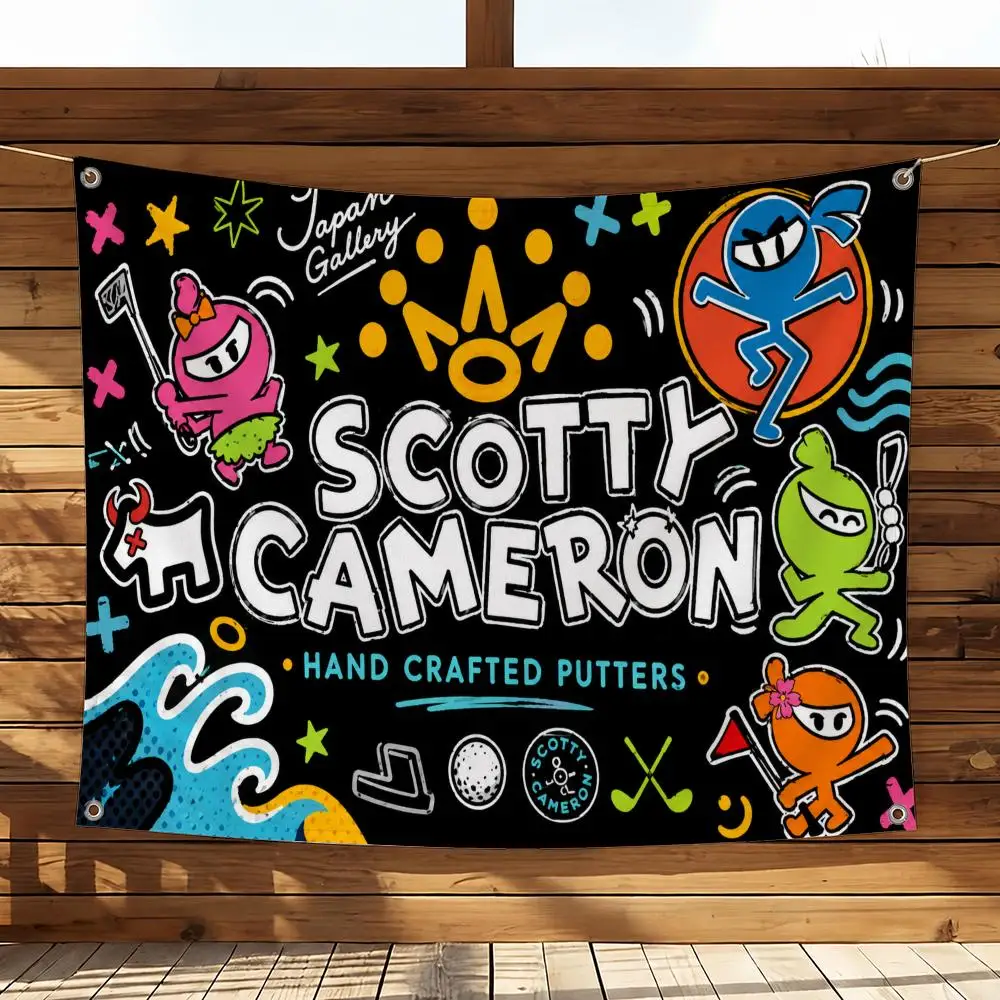 Marke Scotty Cameron Flags Haus- und Gartendekorationsbanner - Wandhängende Flagge für drinnen und draußen – Detail 5