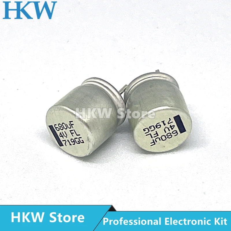 

20pcs/lot 680UF 4V 8x9mm Super Low ESR 4V680uF For Motherboard VGA Solid Capacitor NIPPON CHEMI CON 680UF4V