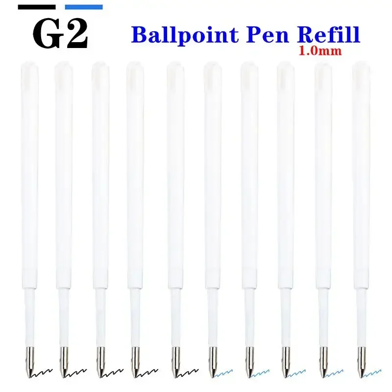 10/30/50Pcs G2 Ballpoint Pen Refill Blue&Black Ink 1.0mm Nib Ballpoint Pen Lead Replacement Oil Refill Smooth Writting Pen Parts