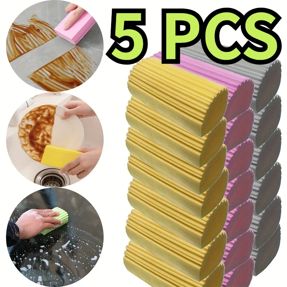 Esponja de plumero de limpieza húmeda, cepillo de limpieza portátil, herramienta de limpieza para limpiar persianas, rejillas de ventilación de vidrio, radiadores, espejos y ventanas, 5 uds.