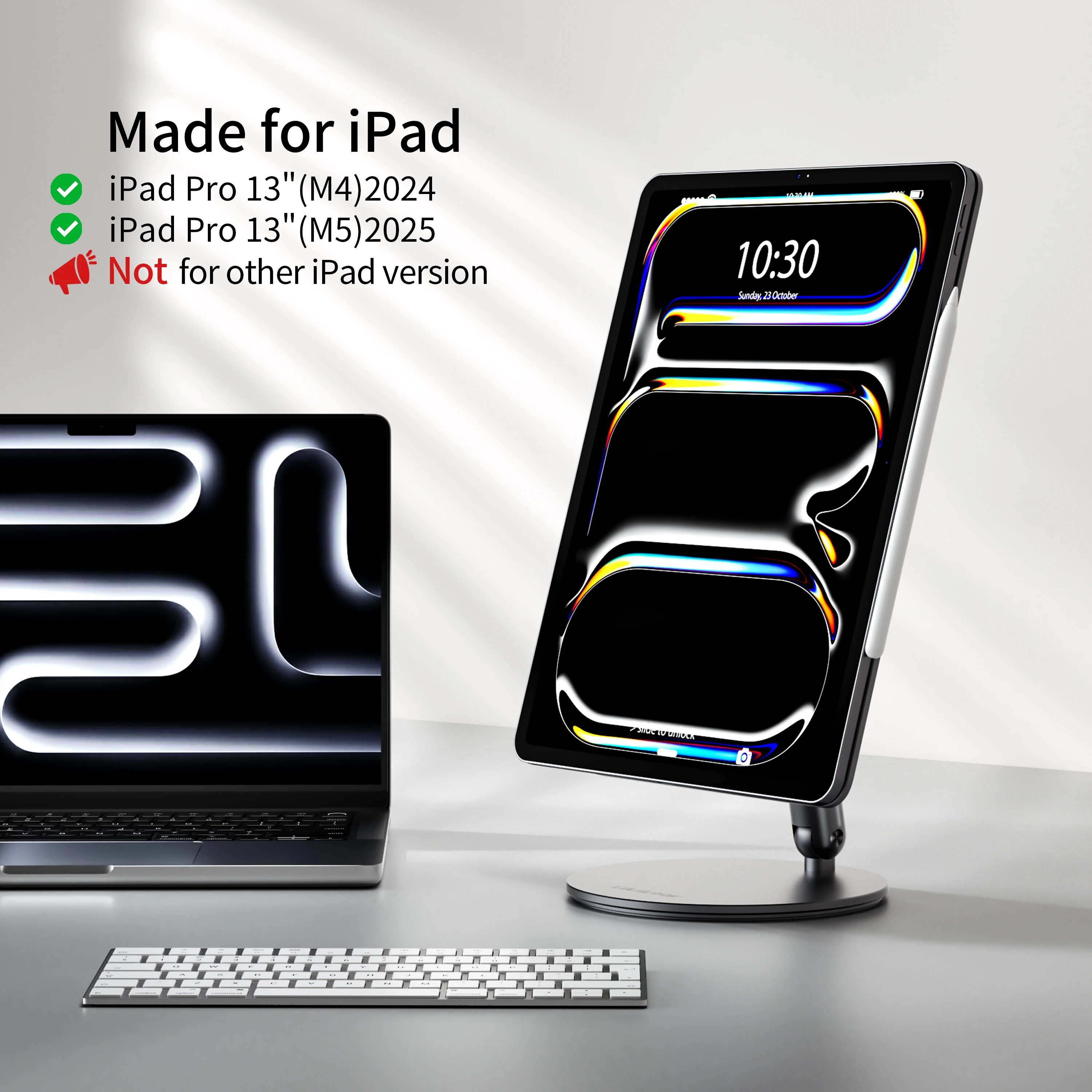 LULULOOK iPad Pro用マグネットスタンド、360度回転 ° iPad Pro 12.9
