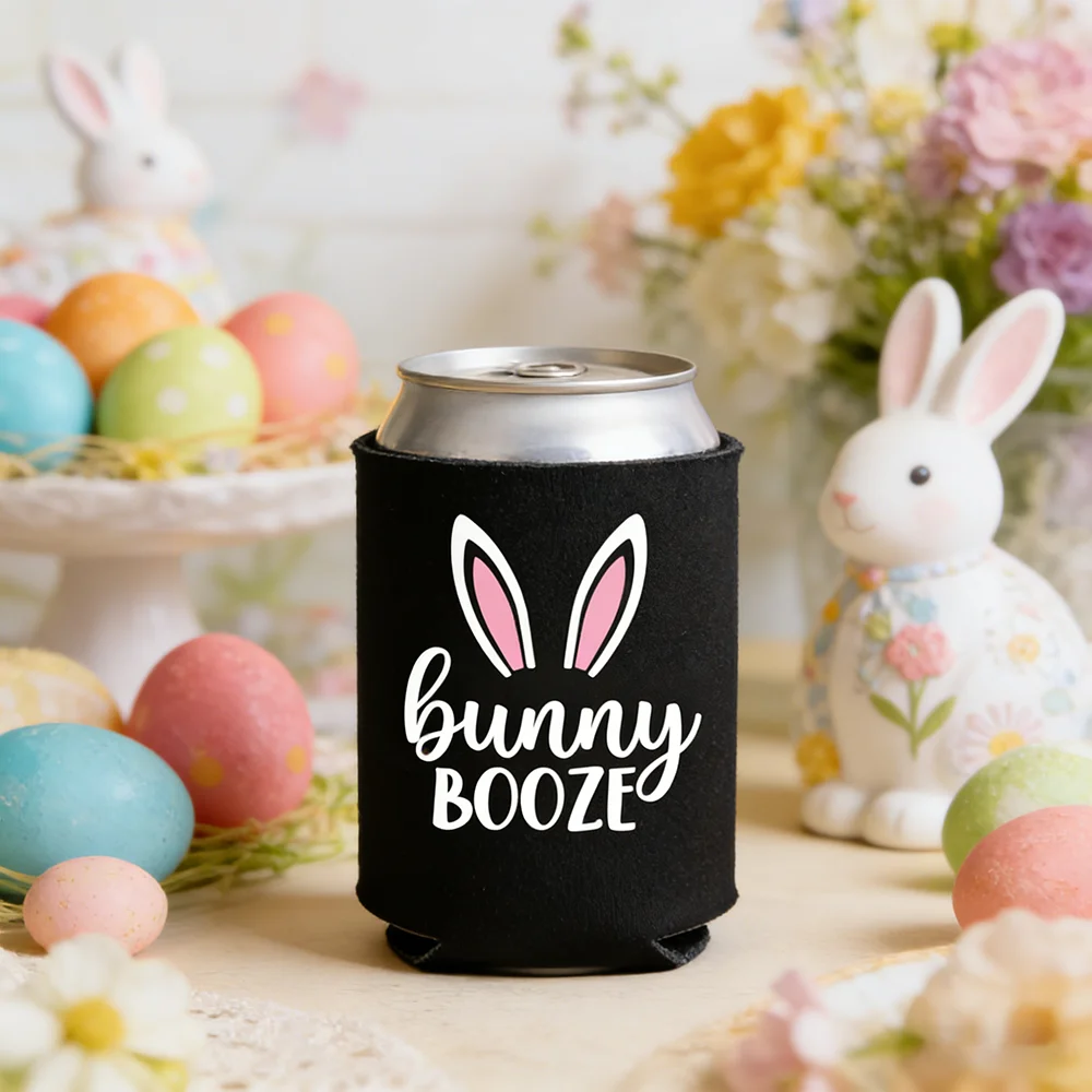 

4Pcs Bunny Booze Can Coolers Easter Baskets Stuffers Spring Home Decorations Holiday Accessory Easter Party Favor Table Supplies