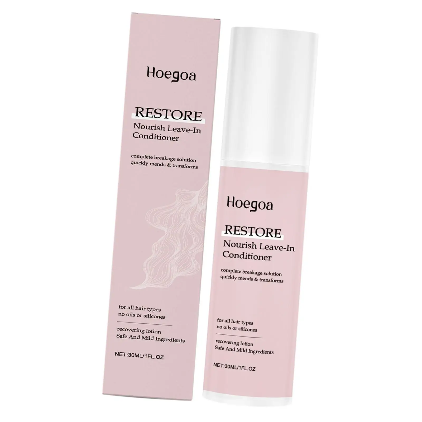 بخاخ إصلاح الشعر 30 مل، بلسم بدون شطف يغذي متعدد الاستخدامات يضيف اللمعان للشعر الجاف المجعد مقاس السفر