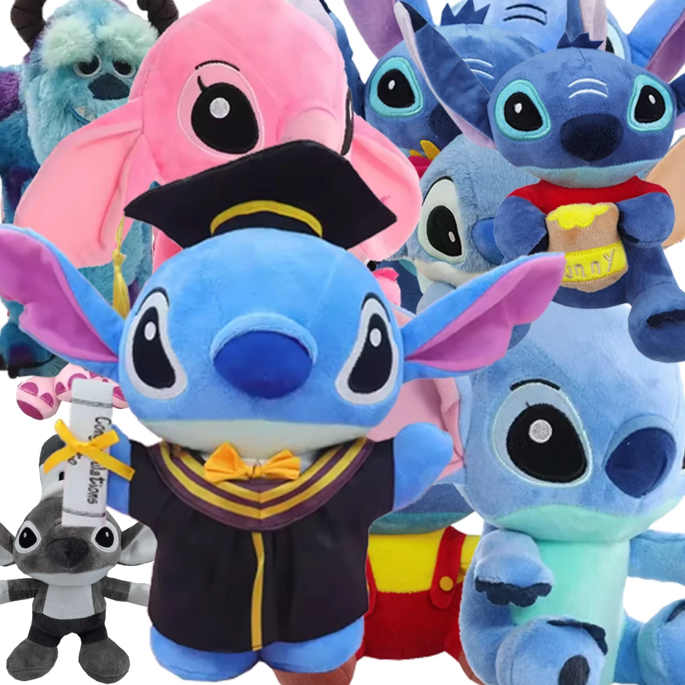

Kawaii Disney Stitch плюшевые куклы игрушки мультяшные животные стежка плюшевая кукла Stich плюшевые игрушки для детей подарок на Рождество и день рождения
