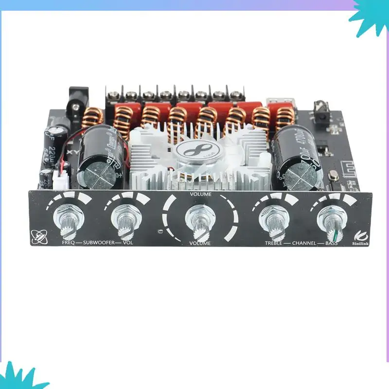 ABZW 2X XY-S350H 2.1 チャンネル TPA3251 Bluetooth パワーアンプボード高低音サブウーファー 220Wx2 + 350W