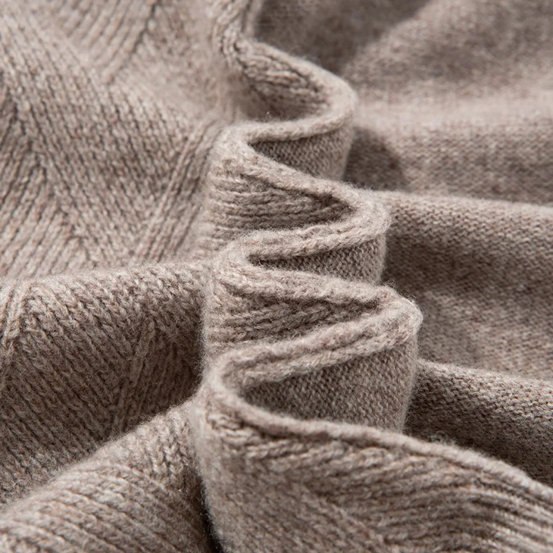 سترة صوفية بنمط المال القديم 100%، سترة حرارية للخريف والشتاء، سترة متماسكة حمراء لعيد الميلاد، بلوفر برقبة دائرية