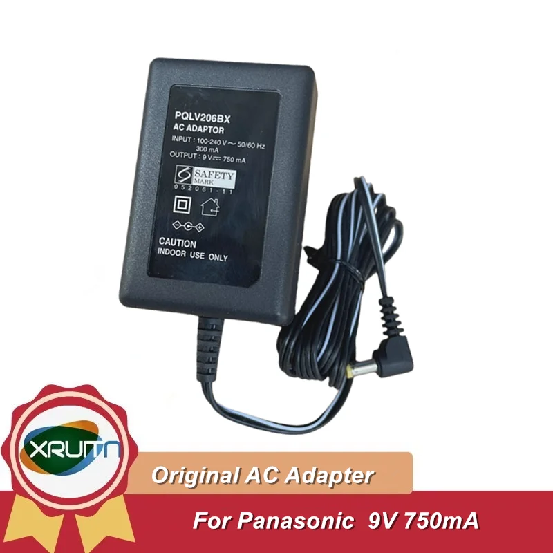 

EU Plug Original PQLV206BX 9V 750mA AC Adaptor Adapter Charger For Panasonic sl-vp50 sl-vp55 Power Supply