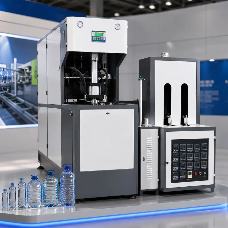 PET Preform Blowing Machine Semi Automatic Bottle Making Unit Customized Compact Equipment for Water Drink Bottle Output
