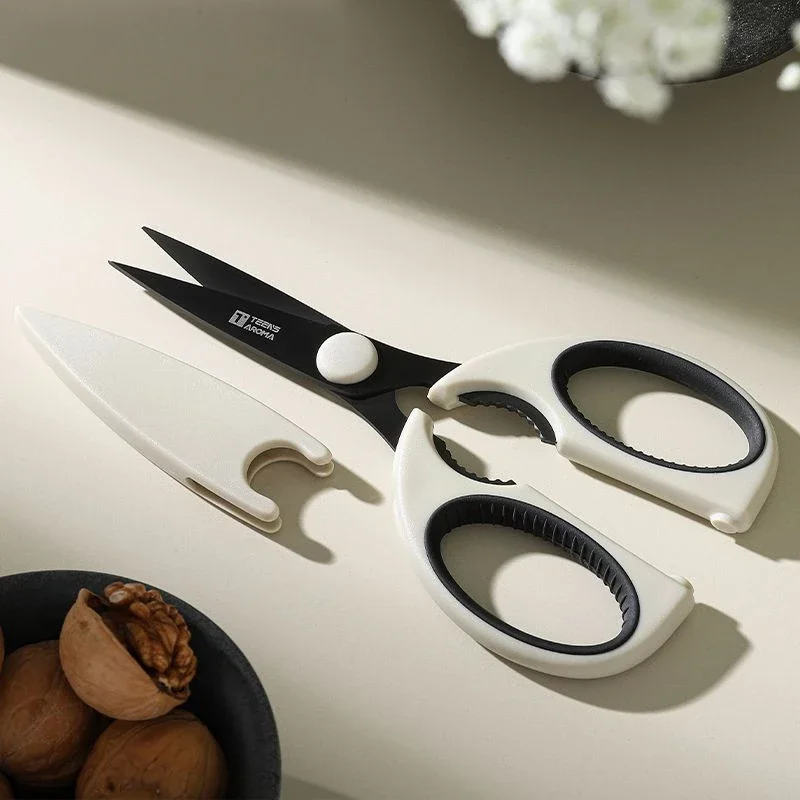 Titanium Plated Scissors Kitchen Household Multi-functional Sharp Daily Scissors Strong Auxiliary Food Chicken Bone Scissors New