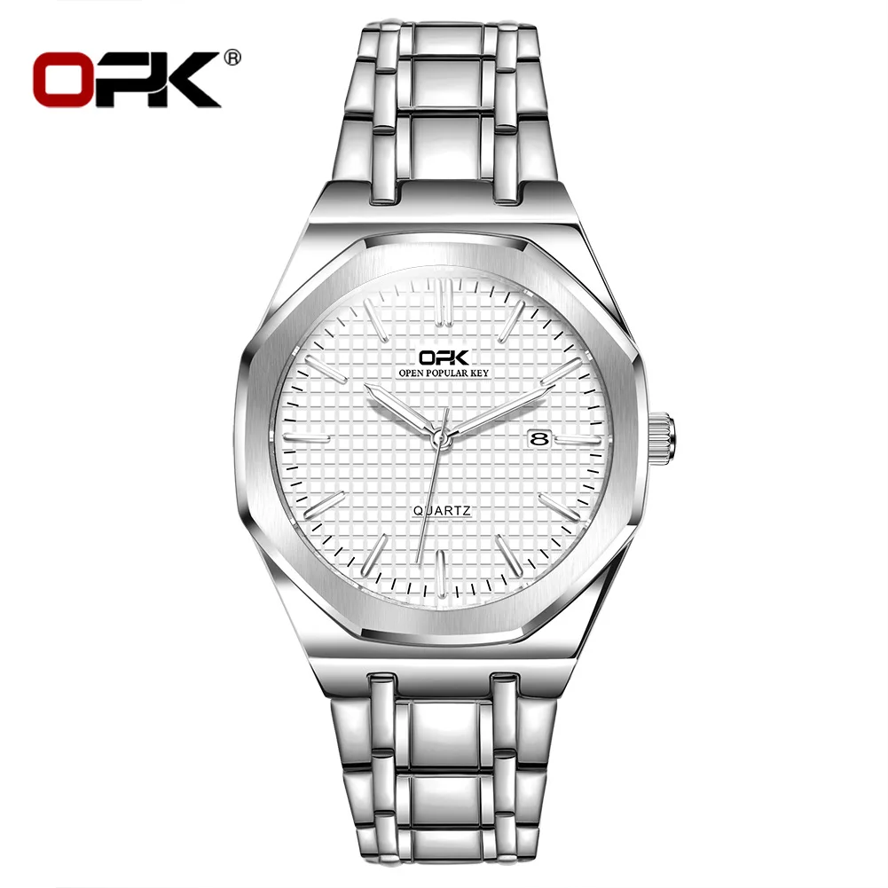 OPK brand watches simple fashion light luxury business waterproof quartz watch men's watch men's watch