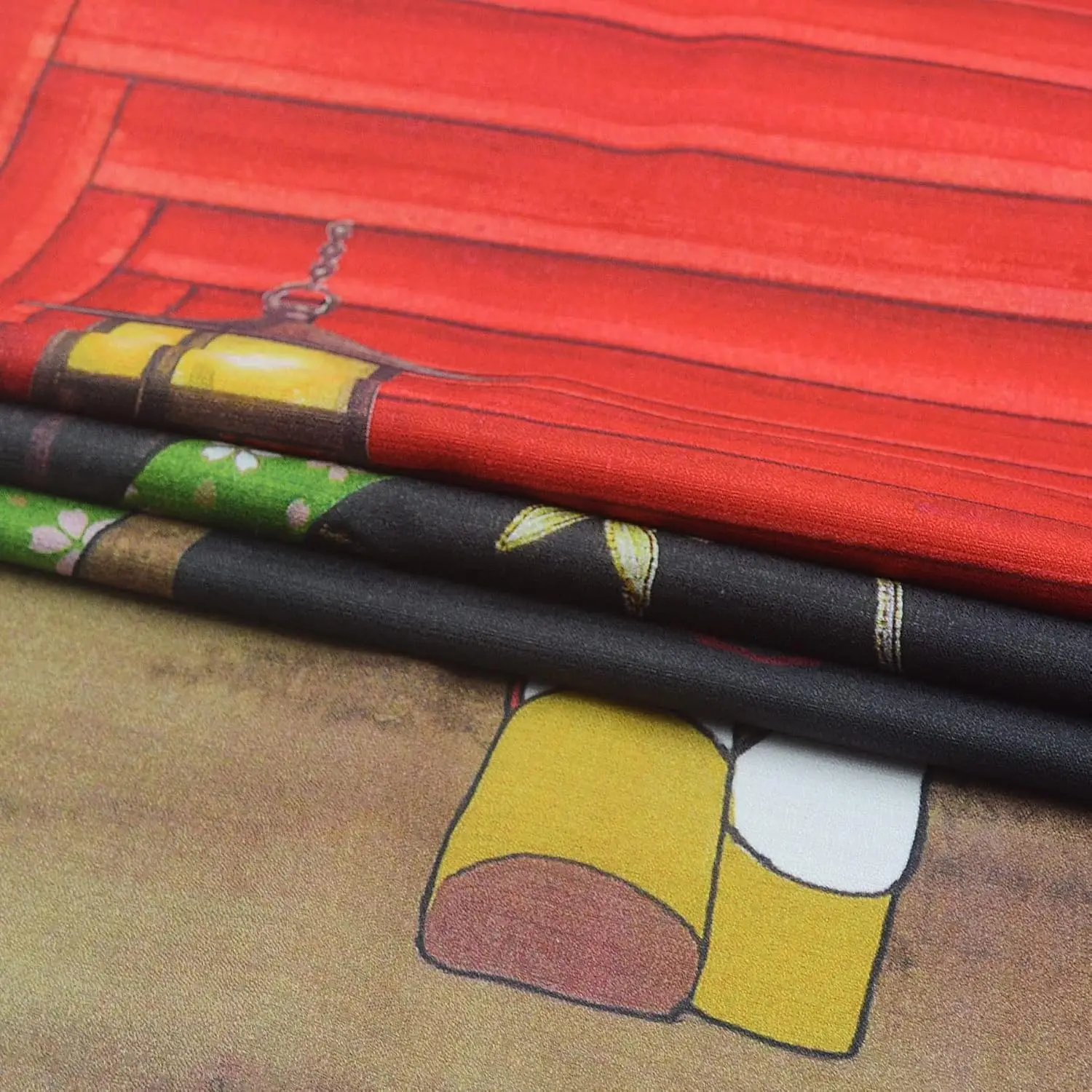 ستارة المدخل على الطراز الياباني كيوتو جيشا للفتيات في ضريح فوشيمي إيناري نسيج الباب الطويل للديكور المنزلي