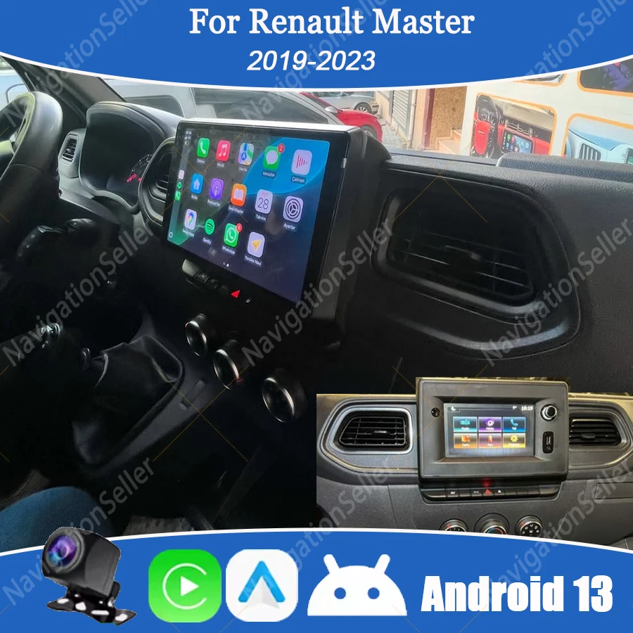 

For Renault Master 3 Android Radio 2019-2023 Carplay Auto Stereo Touch Screen Upgrade Multimedia Player Head Unit Youtube Waze