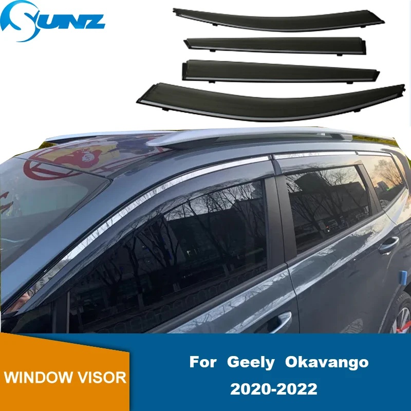 

Side Window Deflector For Geely Okavango 2020 2021 2022 Weathershields Sun Rain Guard Car Window Visor Sun Shade Awnings Shelter