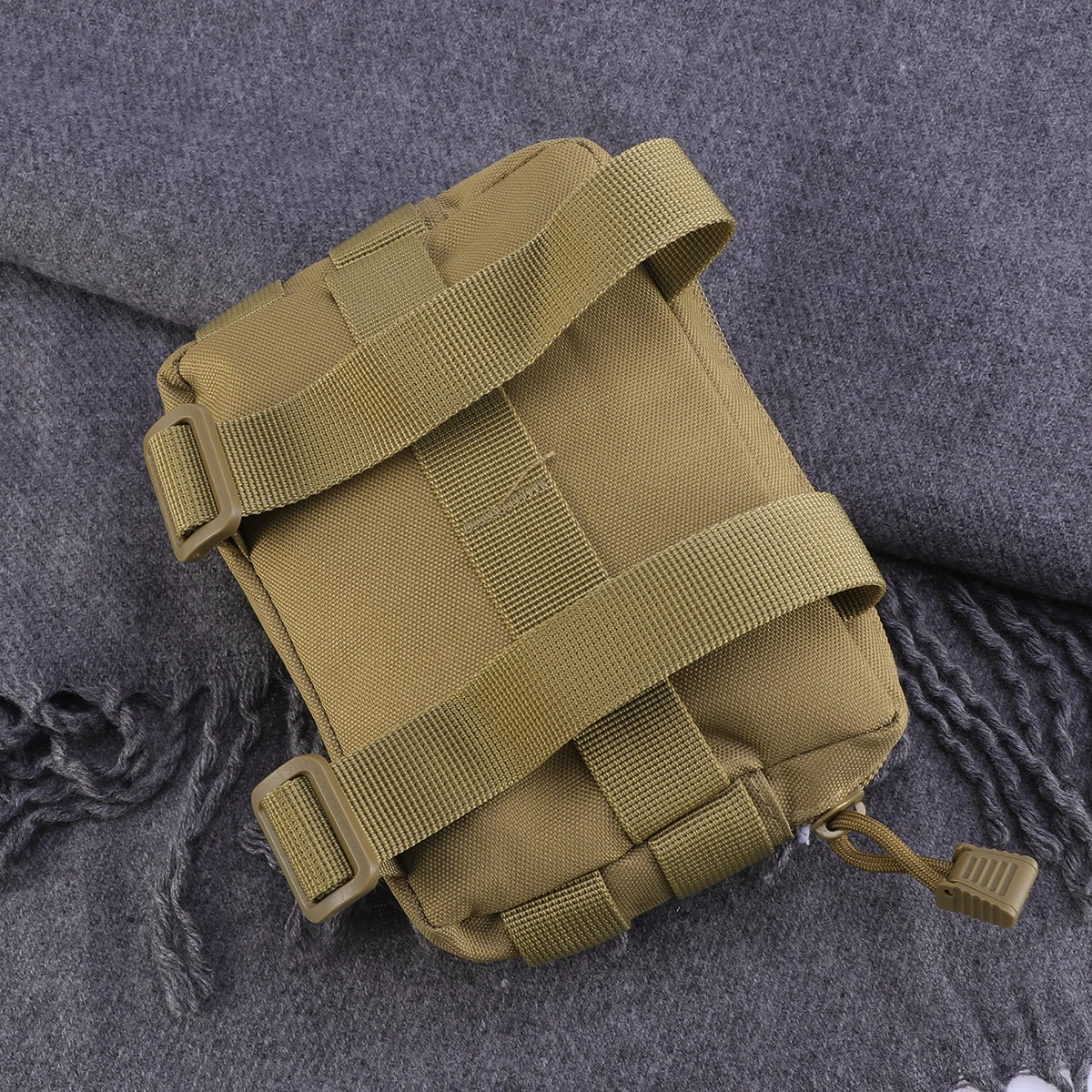 

Camouflage Khaki Tactical Waterproof Nylon Phone Pouch Waist Bag Small Organizer Belt Pouch for Outdoors Gadget Tool Storage