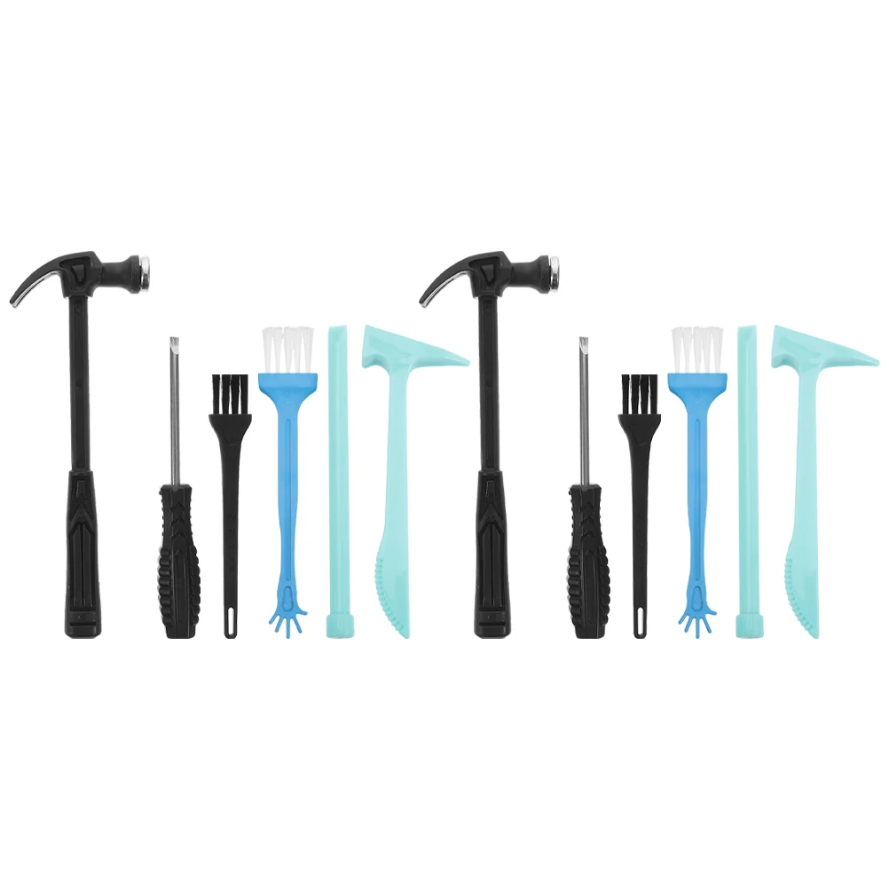 4 Sets Children's Digging Toys Tool Plastic Hammer Excavation Metal For Gemstones And Crystals Kids Kit