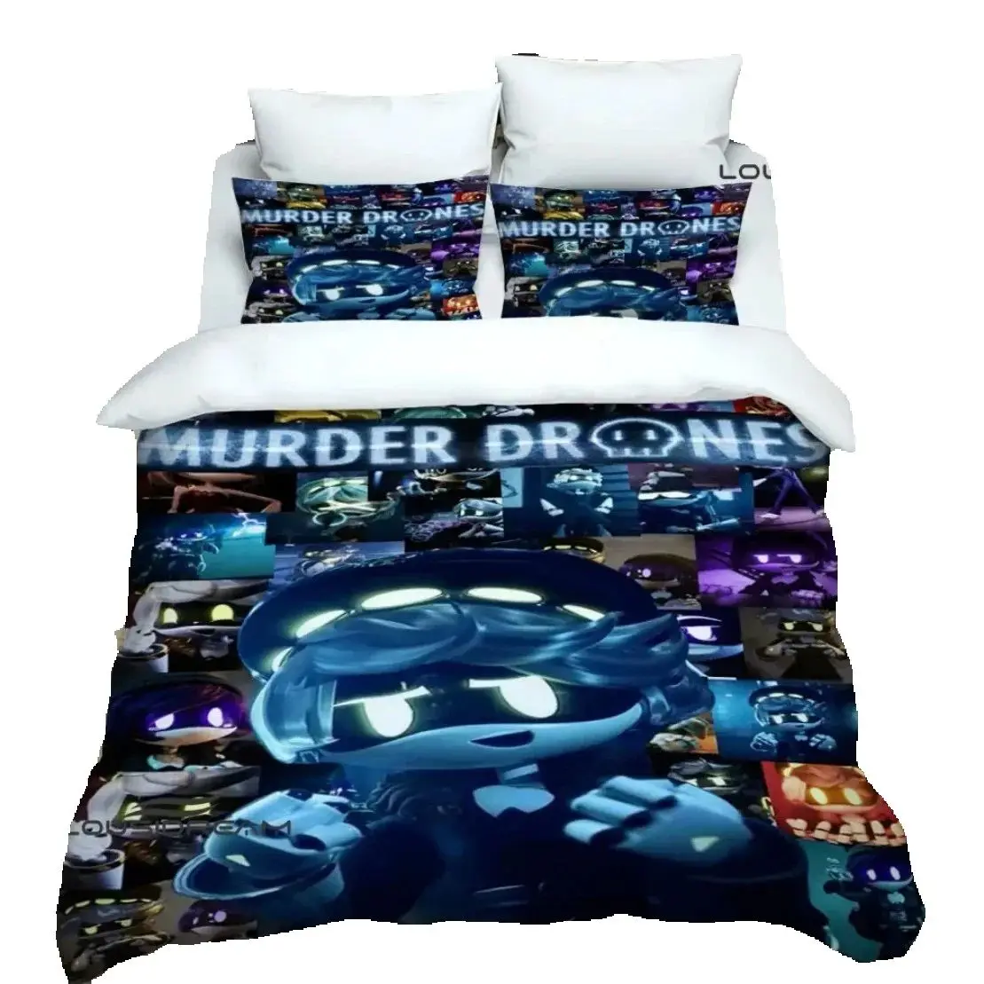 Customisable Murder-Drones Bedding Set,3D HD Murder-Drones Duvet cover Sets With pillowcase Single Twin Queen King Size