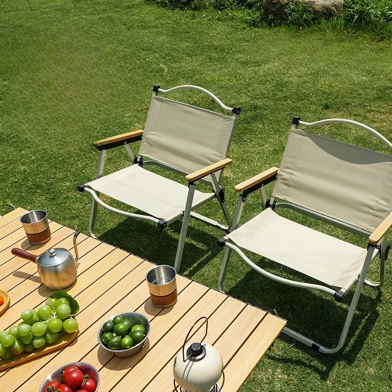 Outdoor folding chair camping chair table
