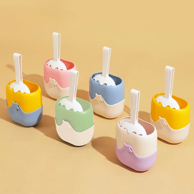 Creative Ice Cream Pet Cat Litter Shovel Set with Storage Bucket Cat Feces Shovel Toilet Cleaner Cat Sifting Shovel Pet Supplies