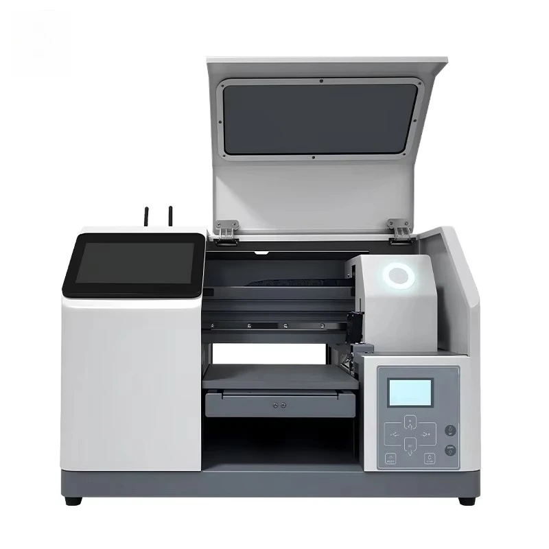 طابعة محمولة صغيرة أوتوماتيكية مقاس A5 تعمل باللمس بالأشعة فوق البنفسجية مع شاشة تعمل باللمس لأغطية الهاتف وطابعة كرات الجولف للهاتف #3