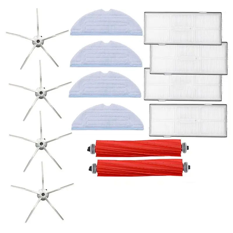 

ABKS-For Roborock S7 S70 S75 S7max S7maxv Vacuum Cleaner Main Roll Brush Mop Cloth Hepa Filter Side Brush