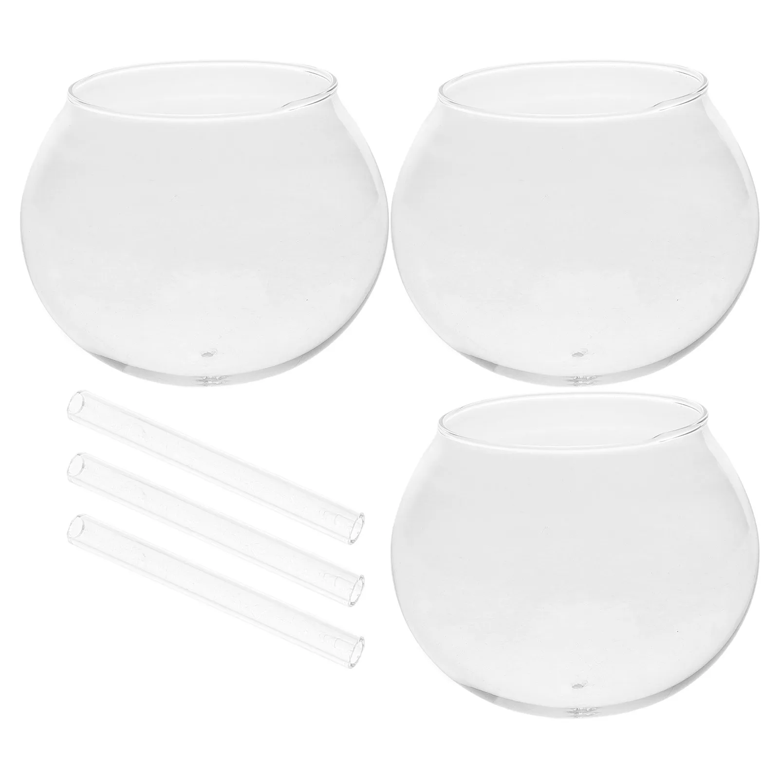 

6Pcs Japanese Glass Wind Chimes Transparent Handmade Wind Bells Outdoor Hanging Decor DIY Craft Kit for Garden Home