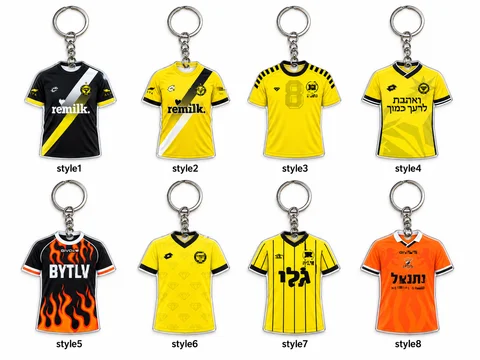 Custom Shape Photo Keychain Personalized Key Ring Football Fan Gift Souvenir Custom Accessories