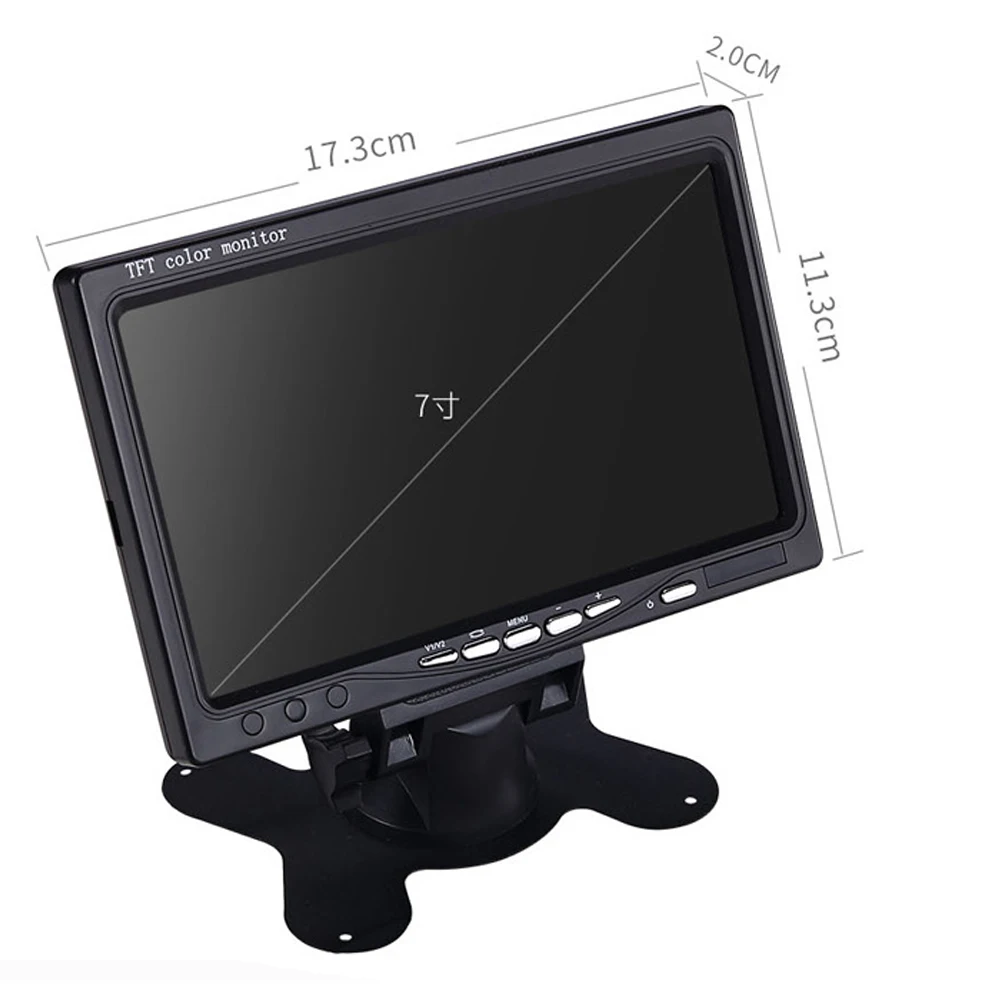 Fotografia 6: Monitor veicular HDMI 7 polegadas widescreen HD 1024 * 600 LCD com AV / VGA / Mini desktop compatível