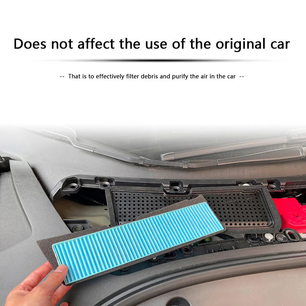 Car Air Filter Air Conditioner Cabin Filter Air Intake Grille Protective Cover for Tesla Model 3 2021 2022 Replacement Parts