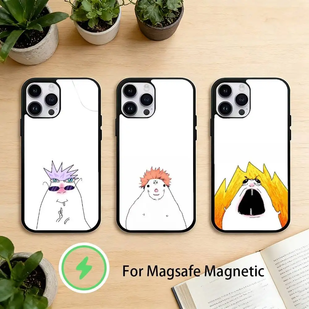

H-HAMSTER C-CAVEMAN Phone Case For iPhone 17 16 15 14 13 12 Pro Max Plus for Mirror Wireless Magnetic Cover