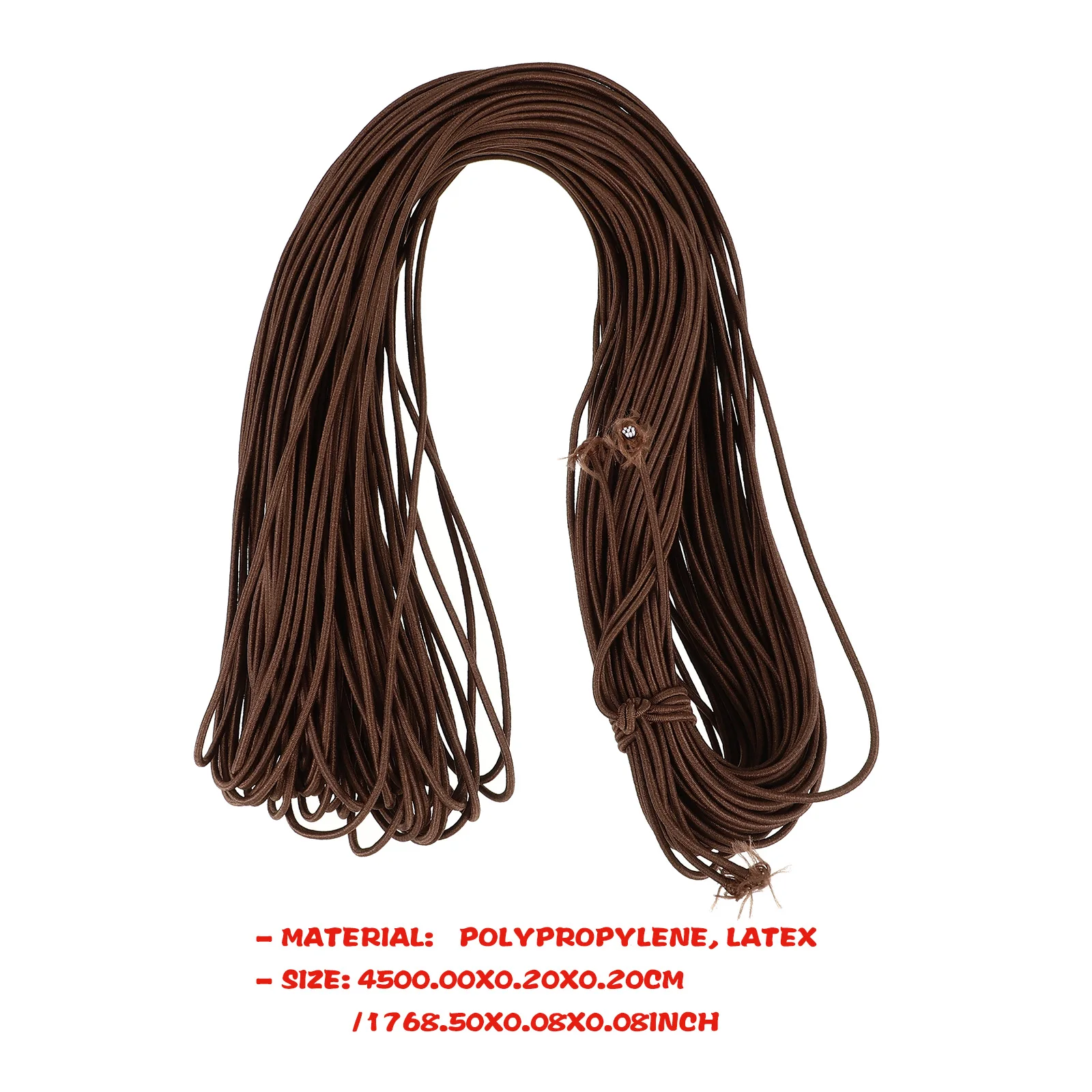 حبل بنجي مرن من مادة البولي بروبيلين شديد التحمل بطول 45 مترًا لتثبيت الخيمة وتجليد الأمتعة للاستخدام الخارجي بحزام مطاطي #1