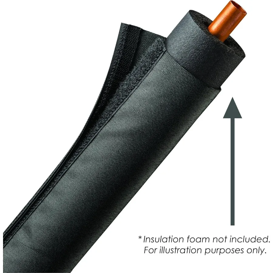 4.5인치 HVAC 보호 슬리브 기존 폼 단열재 주변에 감싸는 자외선 및 날씨 저항성 야외 파이프 보호 커버