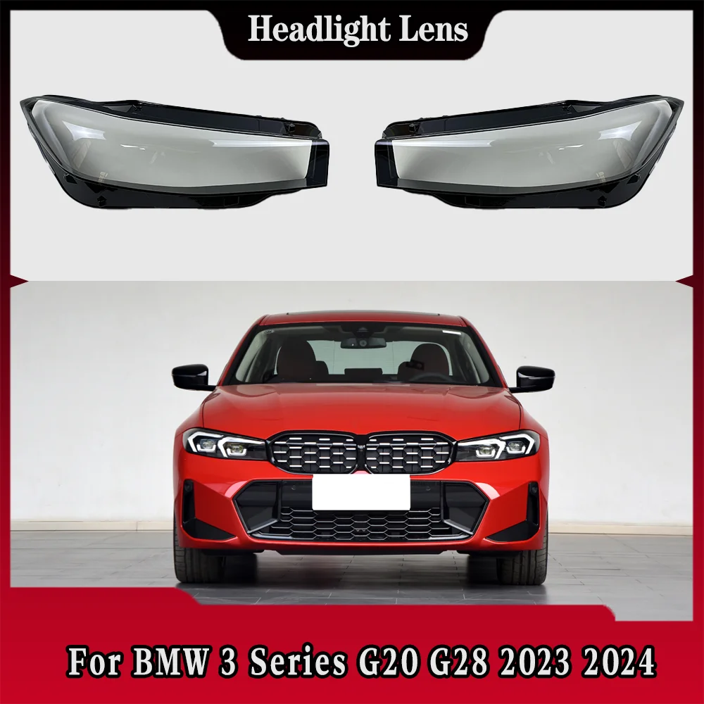 

For BMW 3 Series G20 G28 2023 2024 Car Head Light Lamp Caps Headlamp Shell Transparent Lampshade Lampcover Headlight Cover