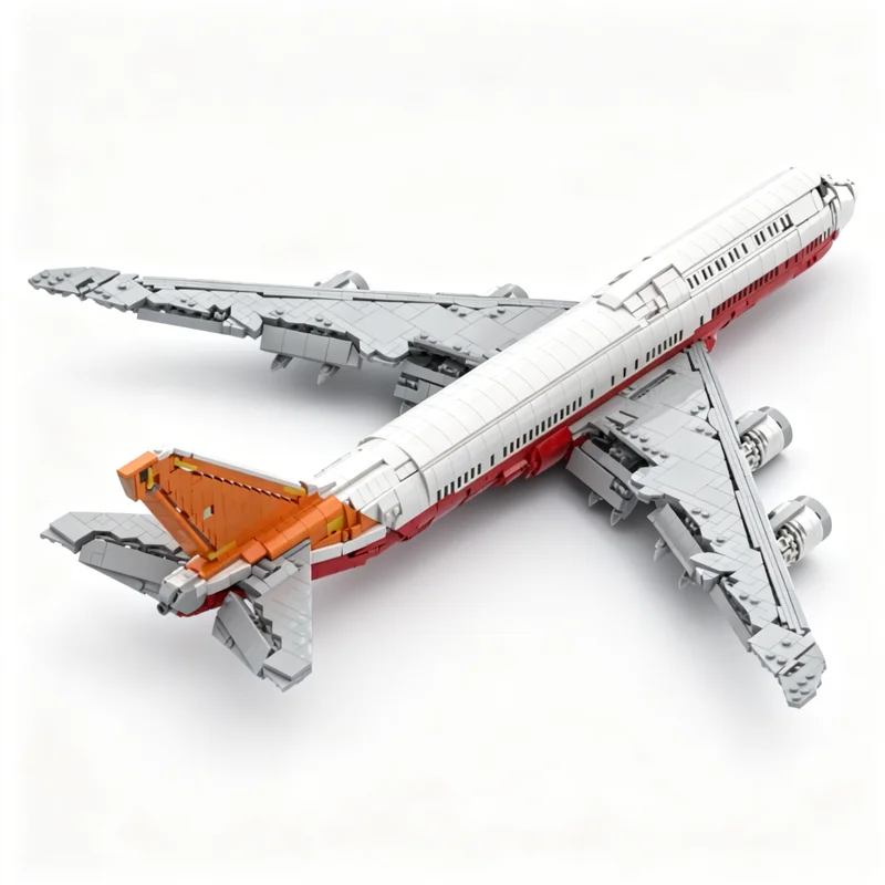 3183pcs MOC Boeing 747 8I Factory Livery With Icons Model Building Blocks Creative Display Gift Collectible Decor Kids Premium
