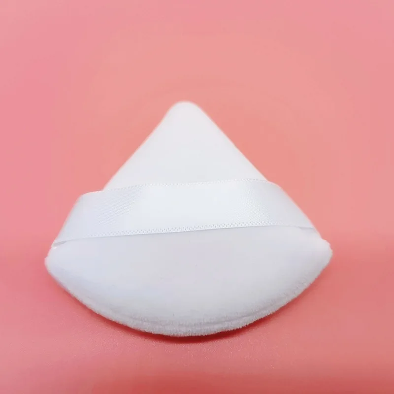 1/2 Pcs Triangle Velvet Powder Puff Flours Mini Face Makeup Sponge Cosmetics Soft Cotton Face Powder Puff Washable