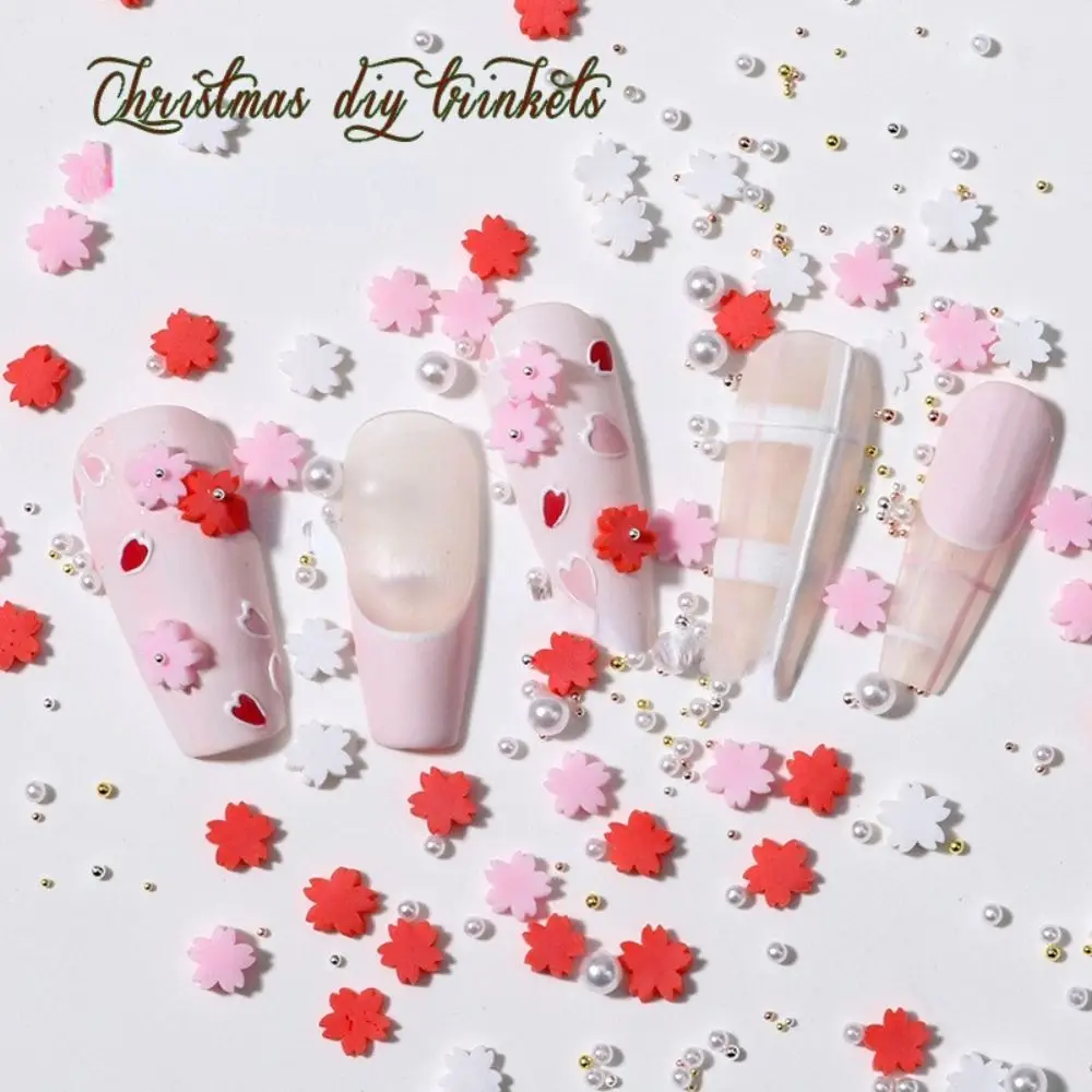 DIY Material Snowflakes Clay Slices Manicure Accessories Christmast Nail Slices Nail Flakes Nail Pendants Nail Decoration