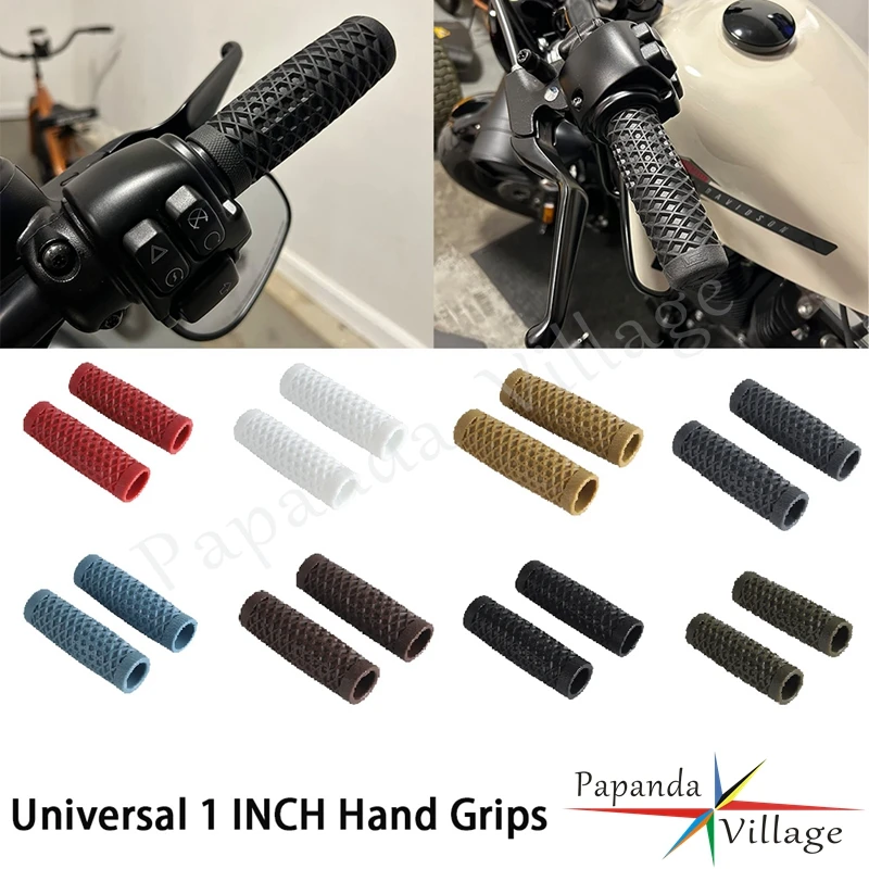 8 Colors Motorcycle 25/28mm Handlebar Rubber Handle Bar Grips For Harley Sportster XL Iron 883 R/L/N/C 1200S/L/N Accessories