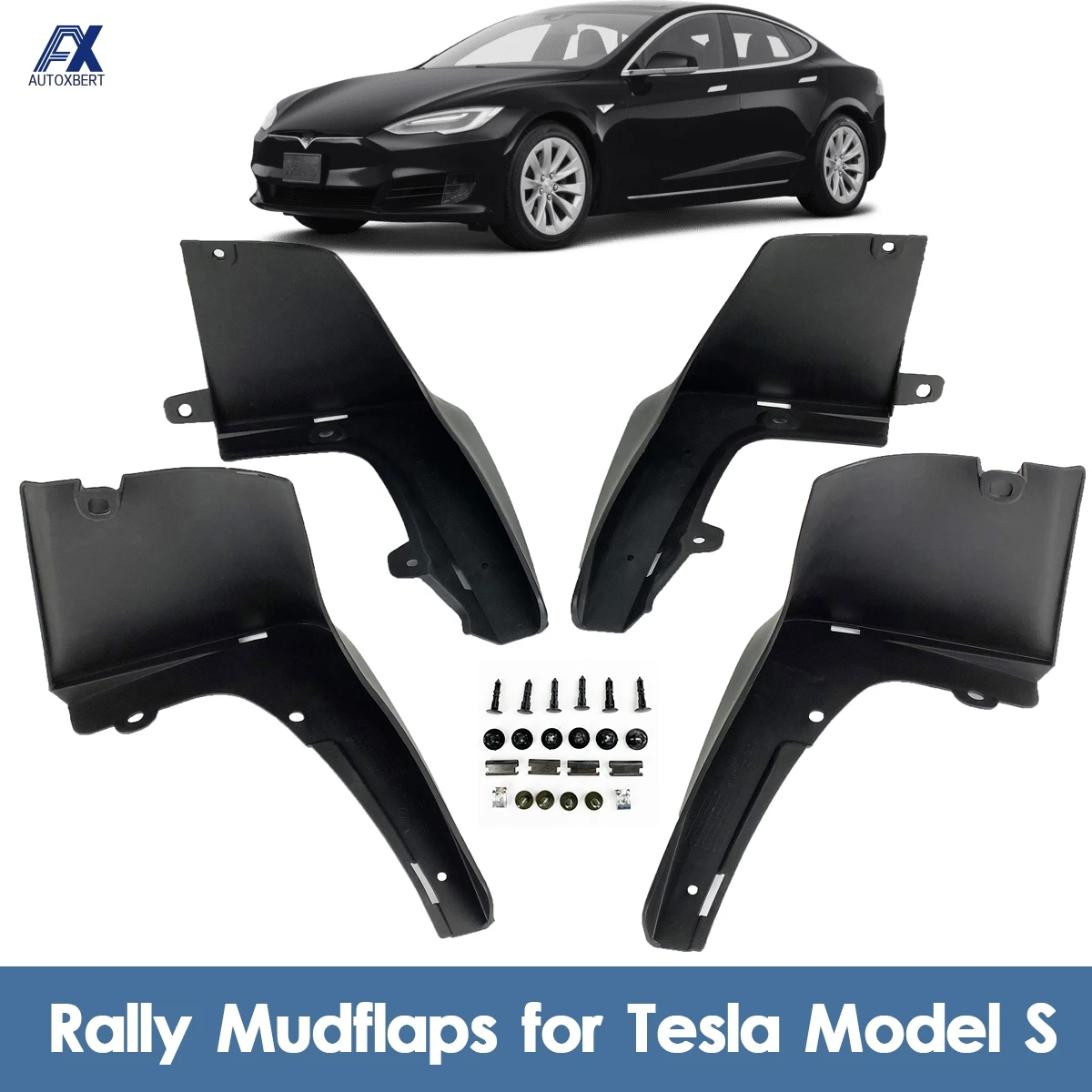 Premium Racing Mud Flaps For Tesla Model S 2012 - 2019 Mudflaps Splash Guards Mud Flap Mudguards Fender Front Rear