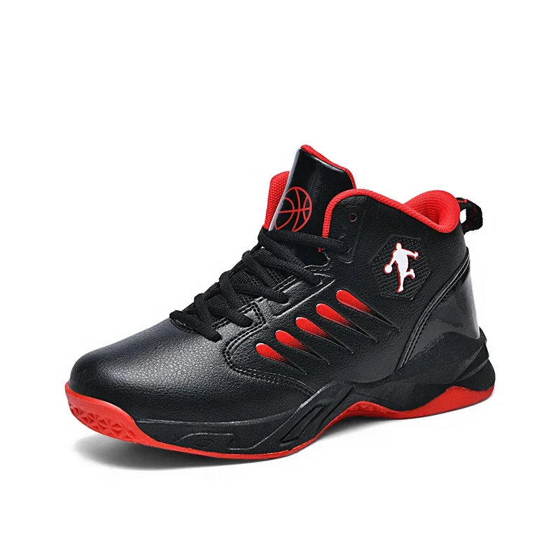 Cool Kids' Basketball Shoes in Red White for Boys Girls Training Gym and Sport Outdoor Activities